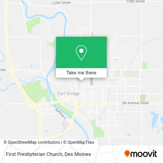 First Presbyterian Church map