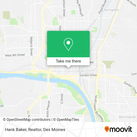 Hank Baker, Realtor map