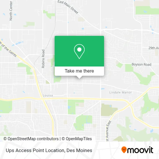 Ups Access Point Location map