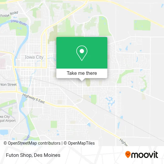Futon Shop map