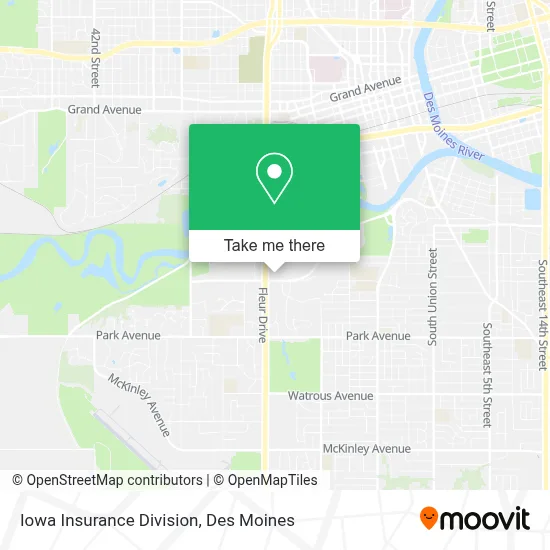 Iowa Insurance Division map
