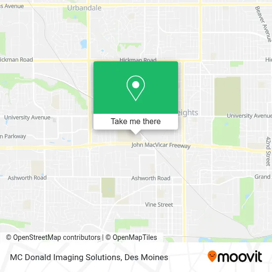 MC Donald Imaging Solutions map