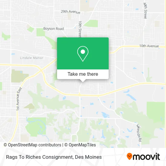 Rags To Riches Consignment map