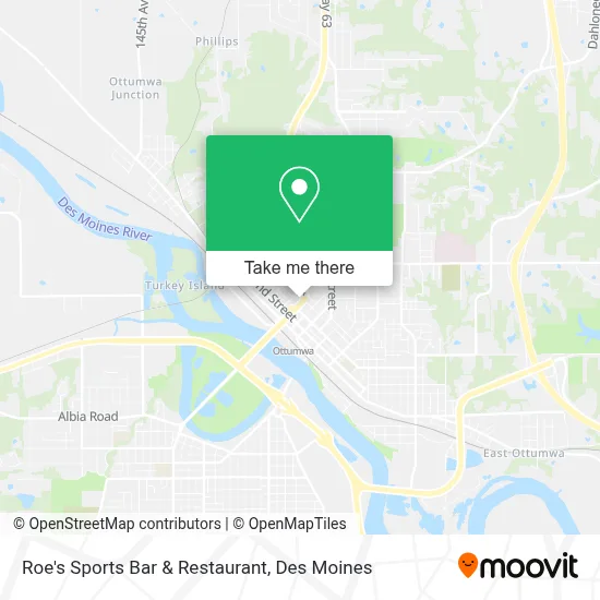 Roe's Sports Bar & Restaurant map