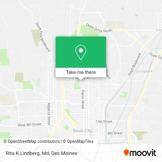 Rita K Lindberg, Md map