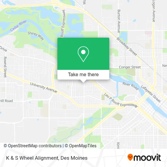 K & S Wheel Alignment map