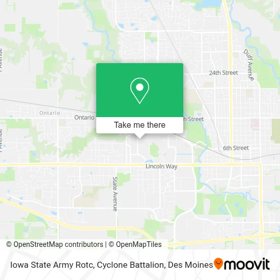 Iowa State Army Rotc, Cyclone Battalion map