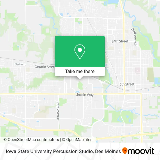 Iowa State University Percussion Studio map