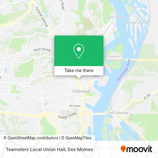 Teamsters Local Union Hall map