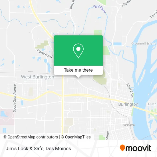Jim's Lock & Safe map
