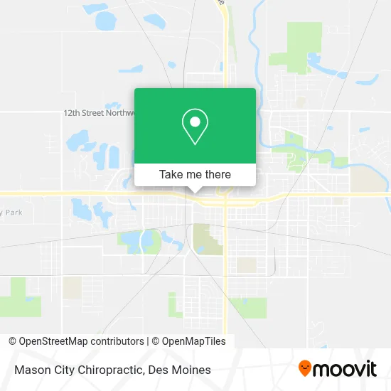 Mason City Chiropractic map