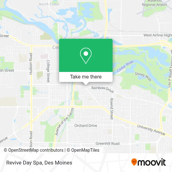 Revive Day Spa map