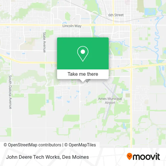 John Deere Tech Works map