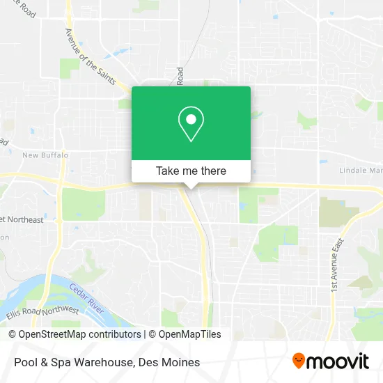 Pool & Spa Warehouse map