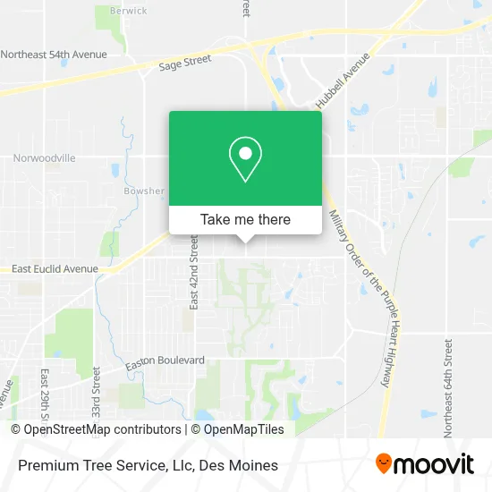 Premium Tree Service, Llc map