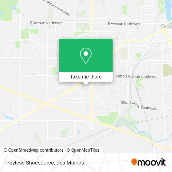 Payless Shoesource map