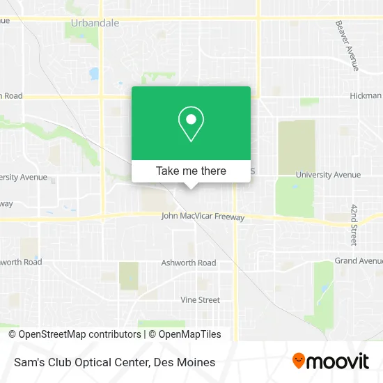 Sam's Club Optical Center map