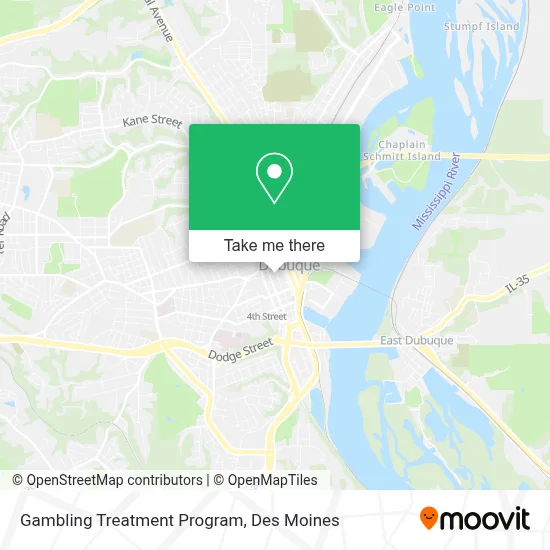 Gambling Treatment Program map
