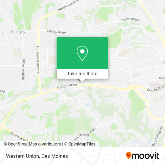 Western Union map