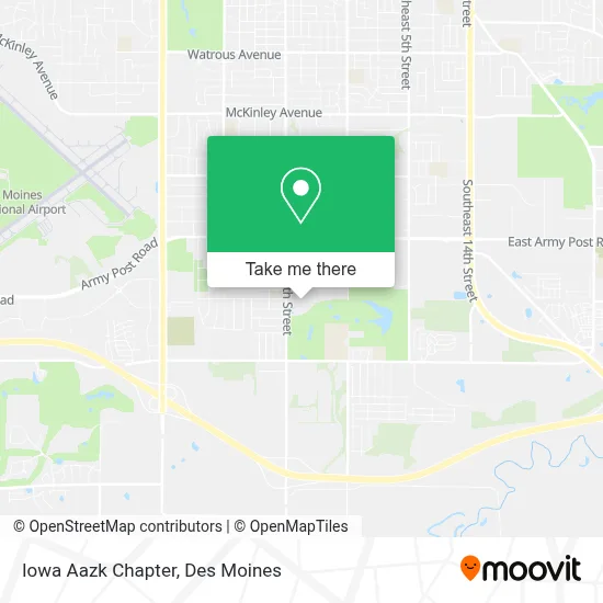 Iowa Aazk Chapter map