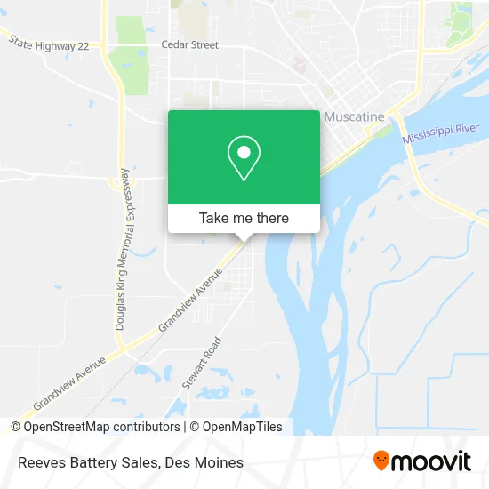 Reeves Battery Sales map