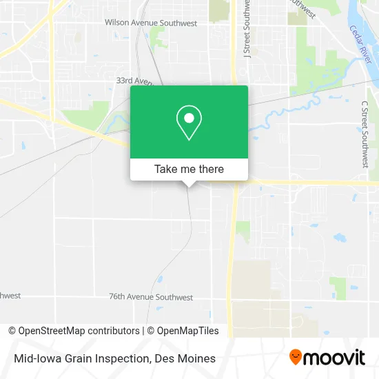 Mid-Iowa Grain Inspection map