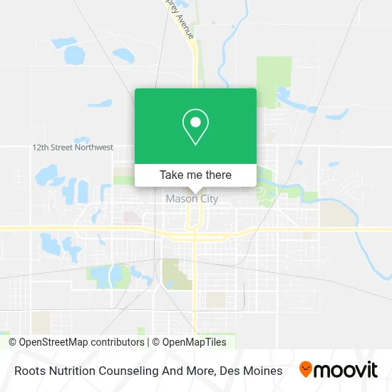 Roots Nutrition Counseling And More map