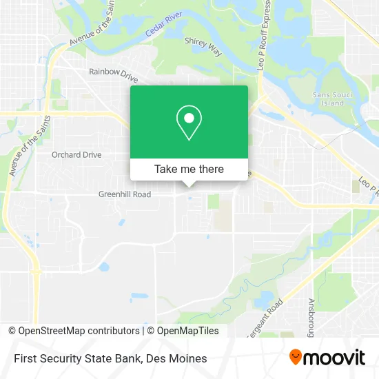 First Security State Bank map