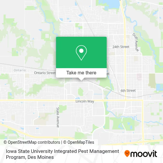 Iowa State University Integrated Pest Management Program map