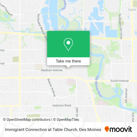 Immigrant Connection at Table Church map