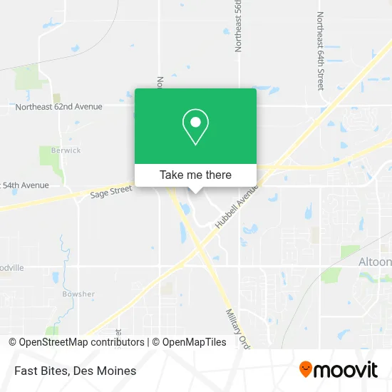 Fast Bites map