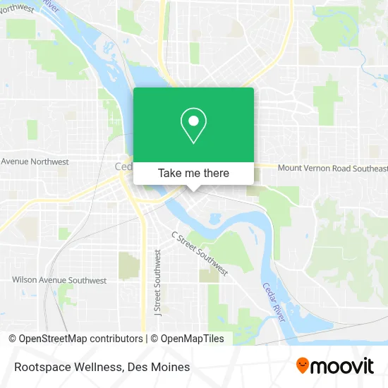 Rootspace Wellness map