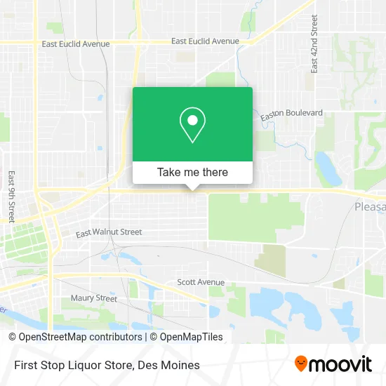 First Stop Liquor Store map