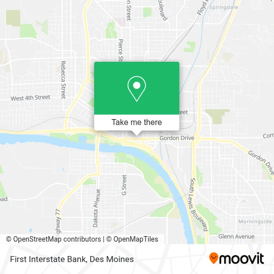 First Interstate Bank map