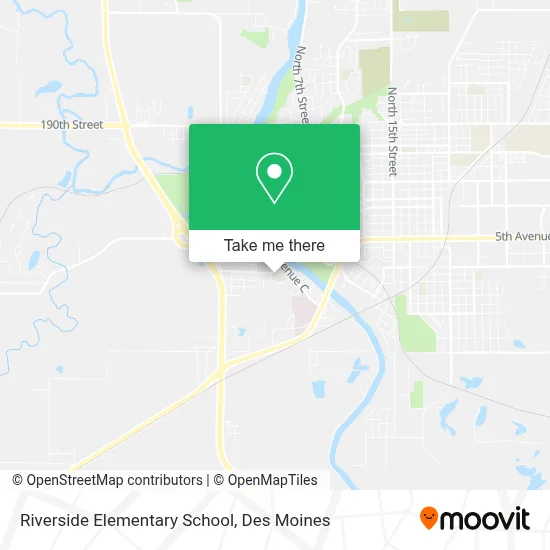 Riverside Elementary School map