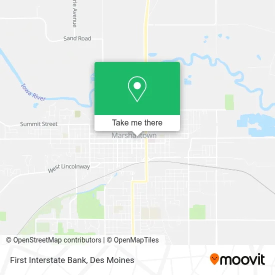First Interstate Bank map