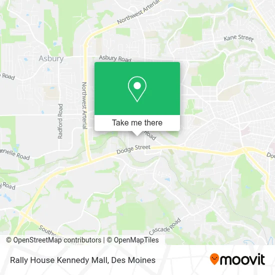 Rally House Kennedy Mall map