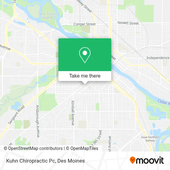 Kuhn Chiropractic Pc map
