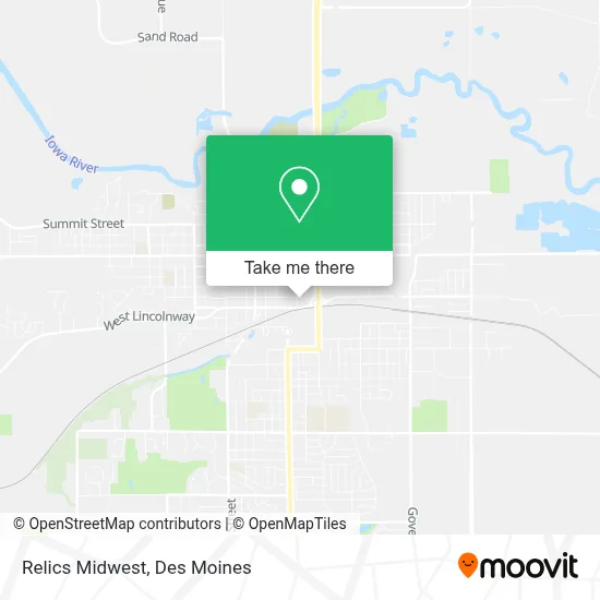 Relics Midwest map