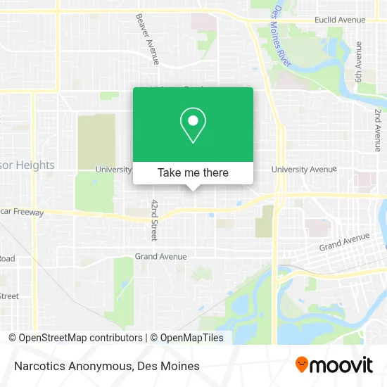 Narcotics Anonymous map