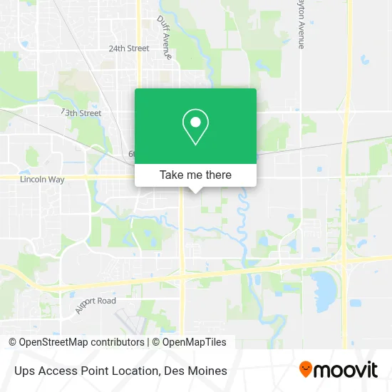 Ups Access Point Location map