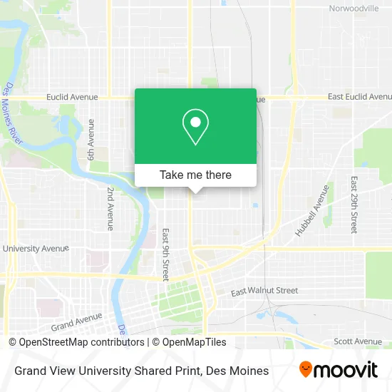 Grand View University Shared Print map