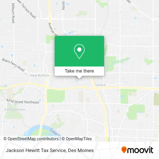 Jackson Hewitt Tax Service map