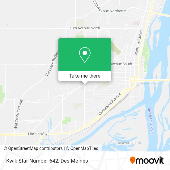 Kwik Star Number 642 map