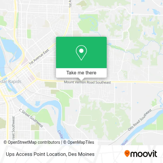 Ups Access Point Location map