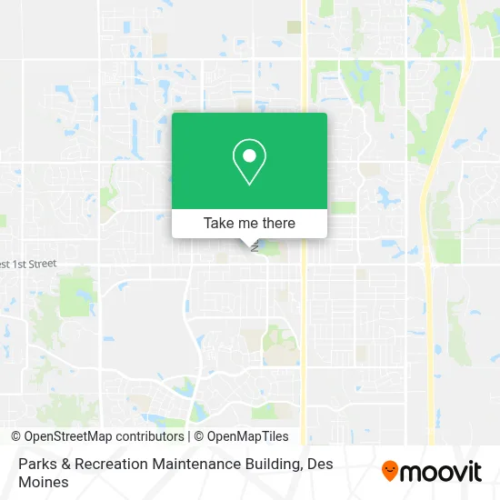 Parks & Recreation Maintenance Building map