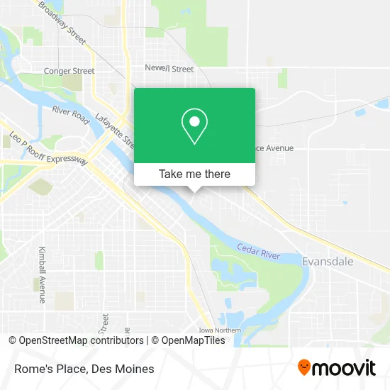Rome's Place map