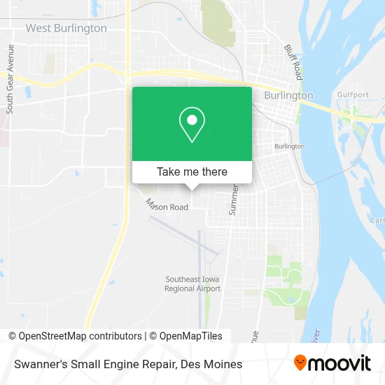 Swanner's Small Engine Repair map