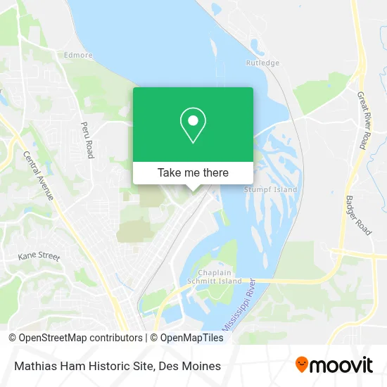 Mathias Ham Historic Site map