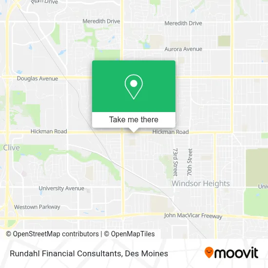 Rundahl Financial Consultants map